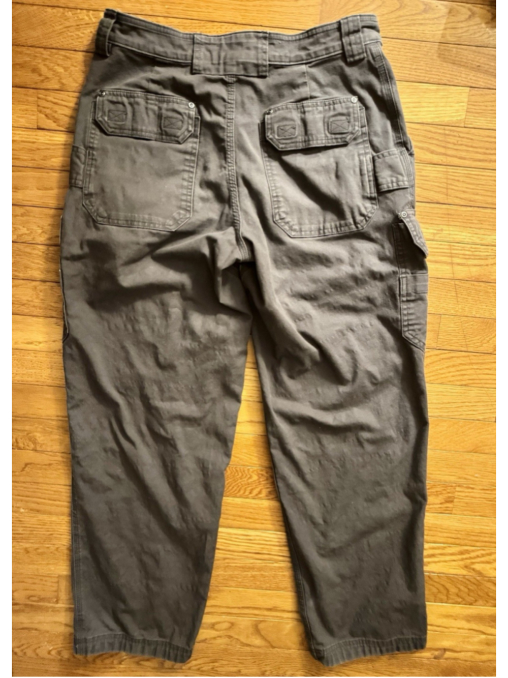 Duluth Trading Co Flex Fire Hose HD Men’s Relaxed Fit Gray Cargo Pants 32x32 - Picture 2 of 10